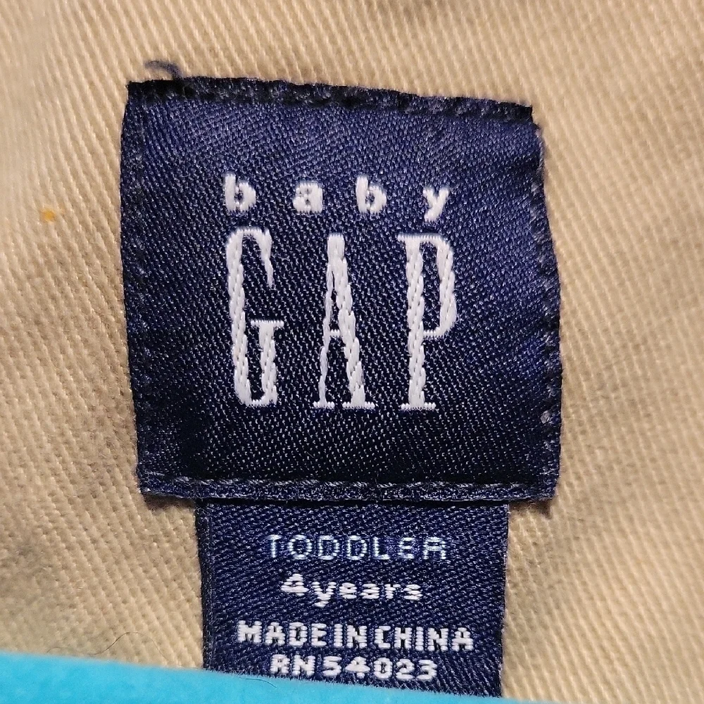 GAP Kids Denim Jacket Distressed  Cotton Size 4 Retro 2007